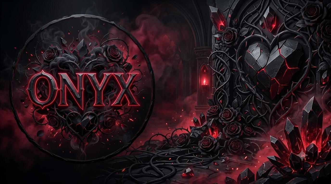 Discovery splash banner for ONYX ✧ 18+ ✧ VC ✧ Chill✧ Gaming ✧ Social Discord server