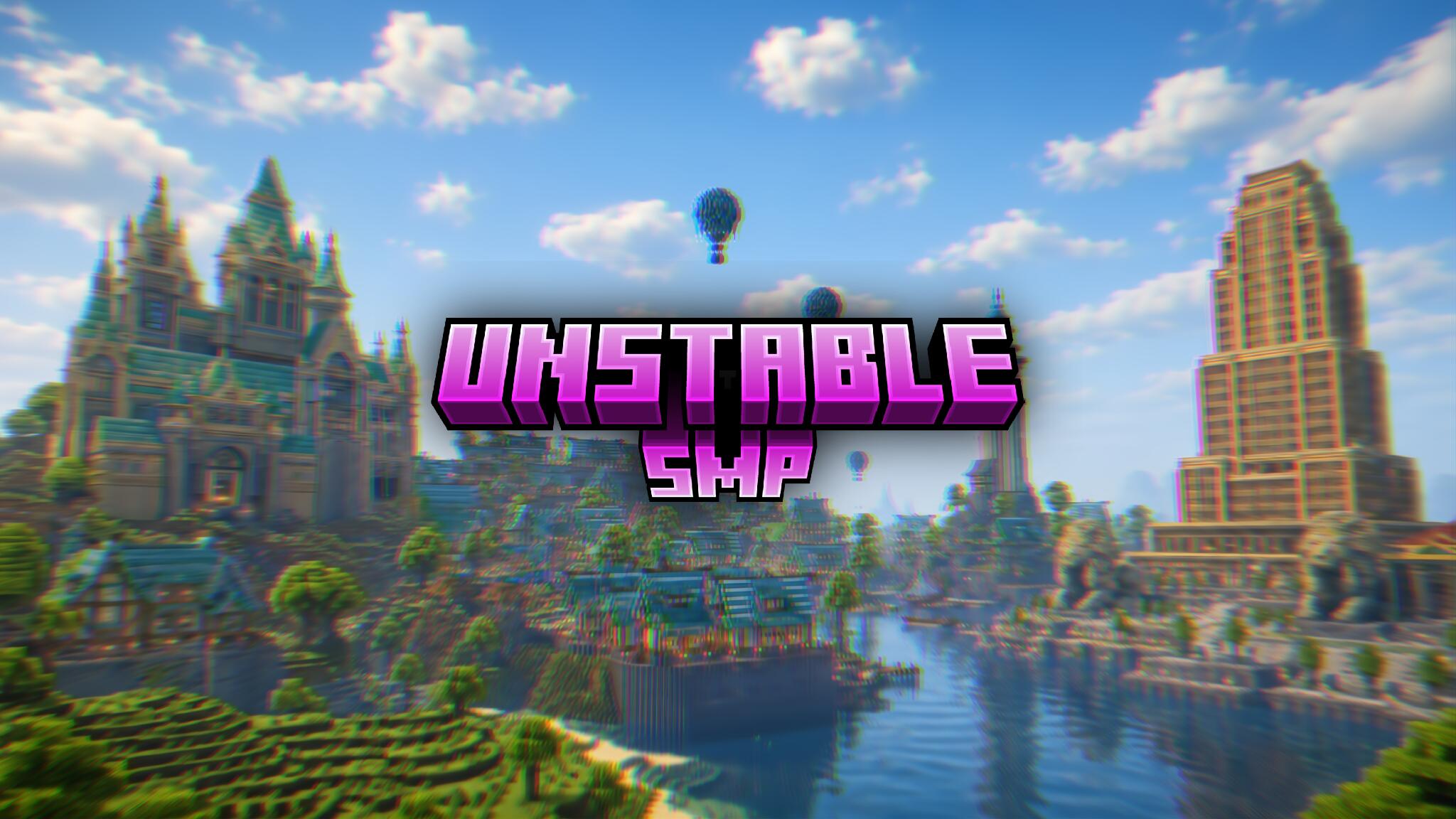 Discovery splash banner for Unstable SMP Discord | Unstable.Net Discord server