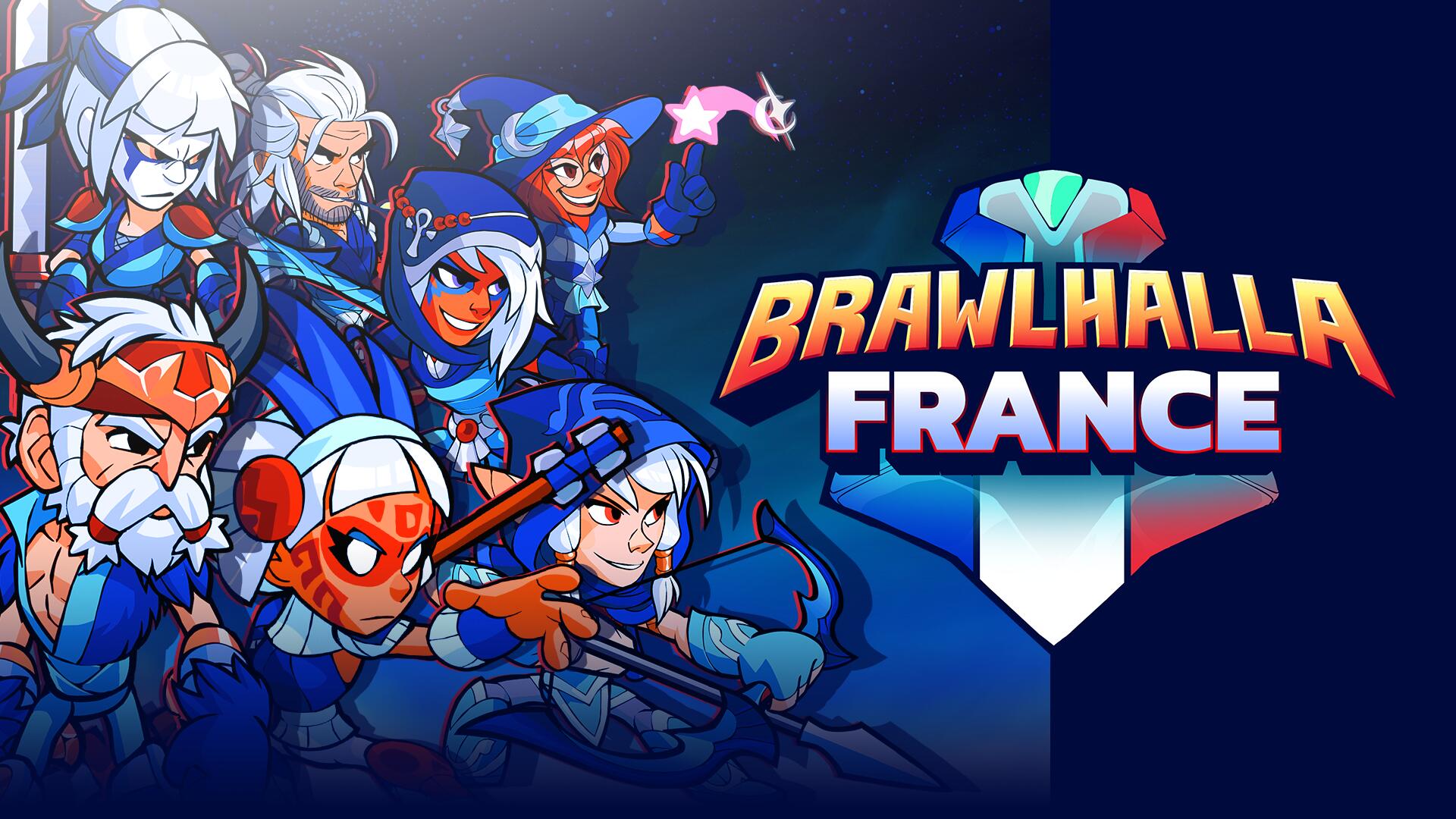 Discovery splash banner for Brawlhalla France Discord server