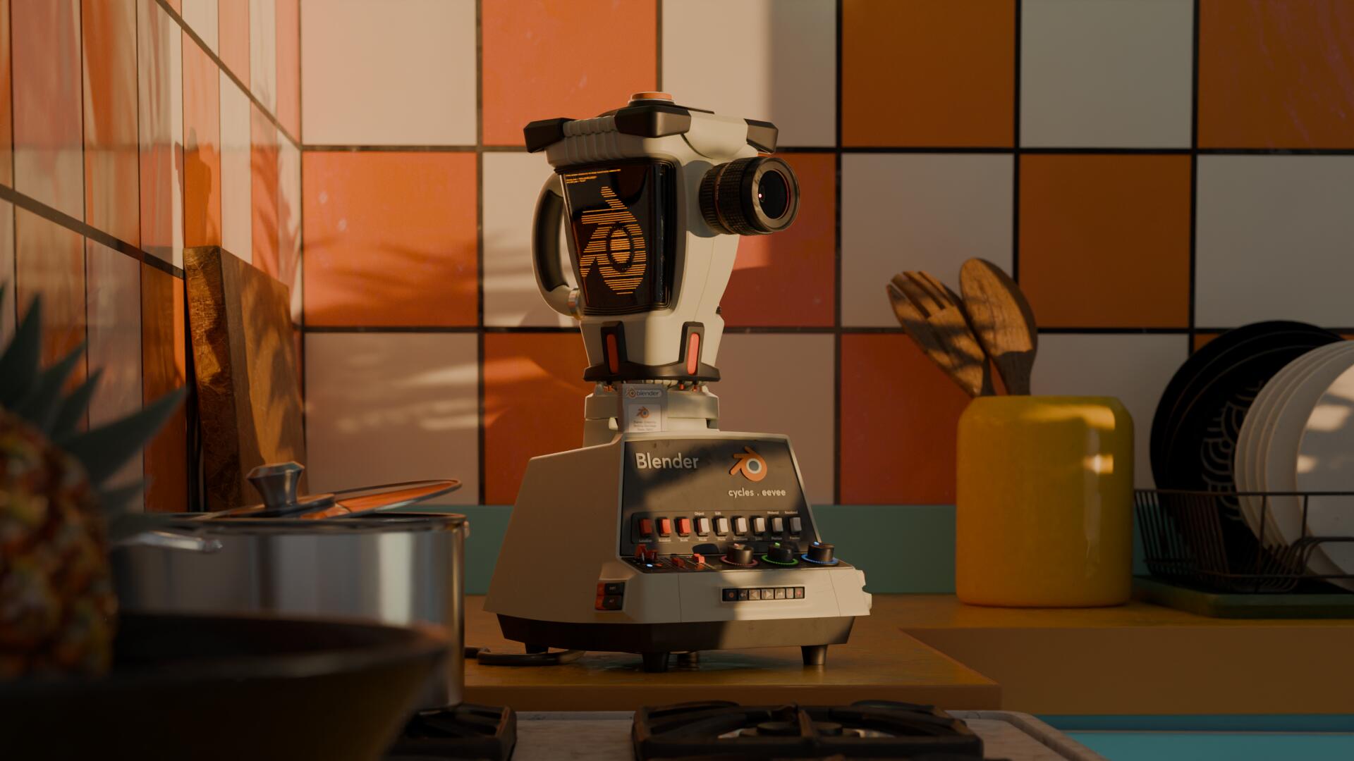 Discovery splash banner for Blender Community Discord server