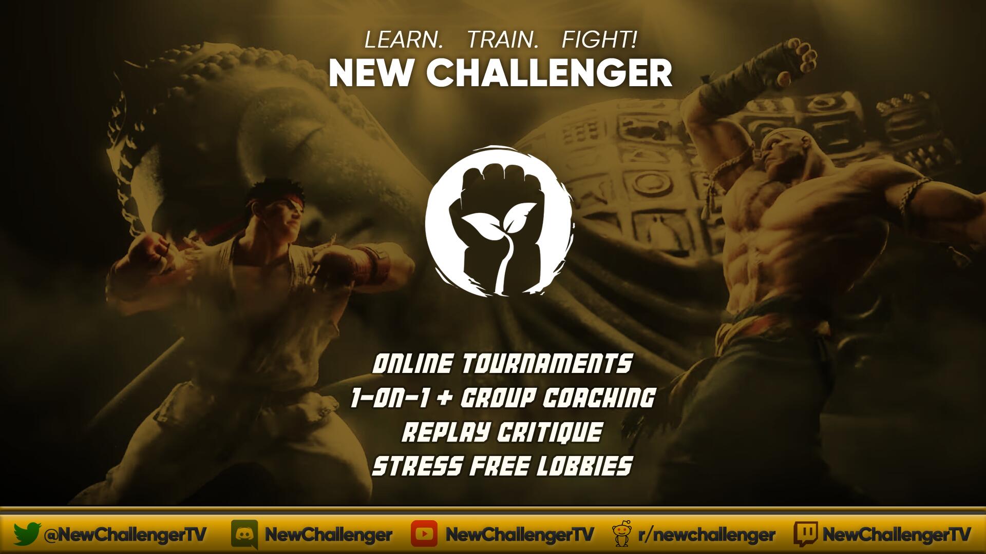 Discovery splash banner for New Challenger Discord server