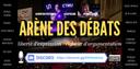 Discovery splash banner for ARÈNE DES DÉBATS Discord server