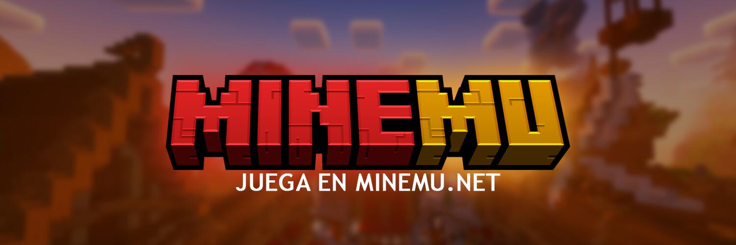 Discovery splash banner for MINEMU Discord server