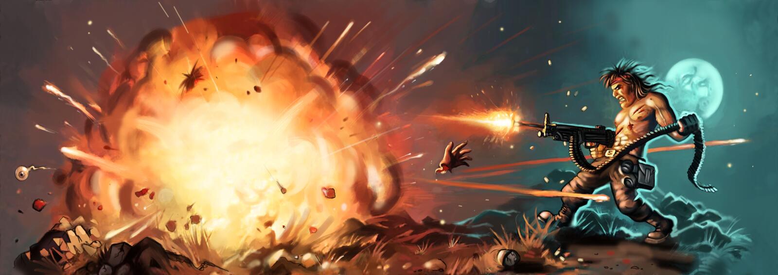 Discovery splash banner for Soldat Discord server