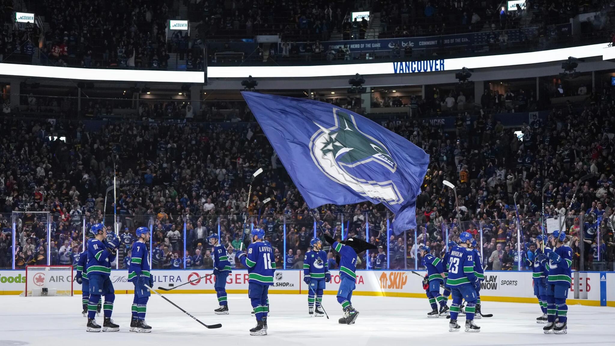 Discovery splash banner for Vancouver Canucks Discord server