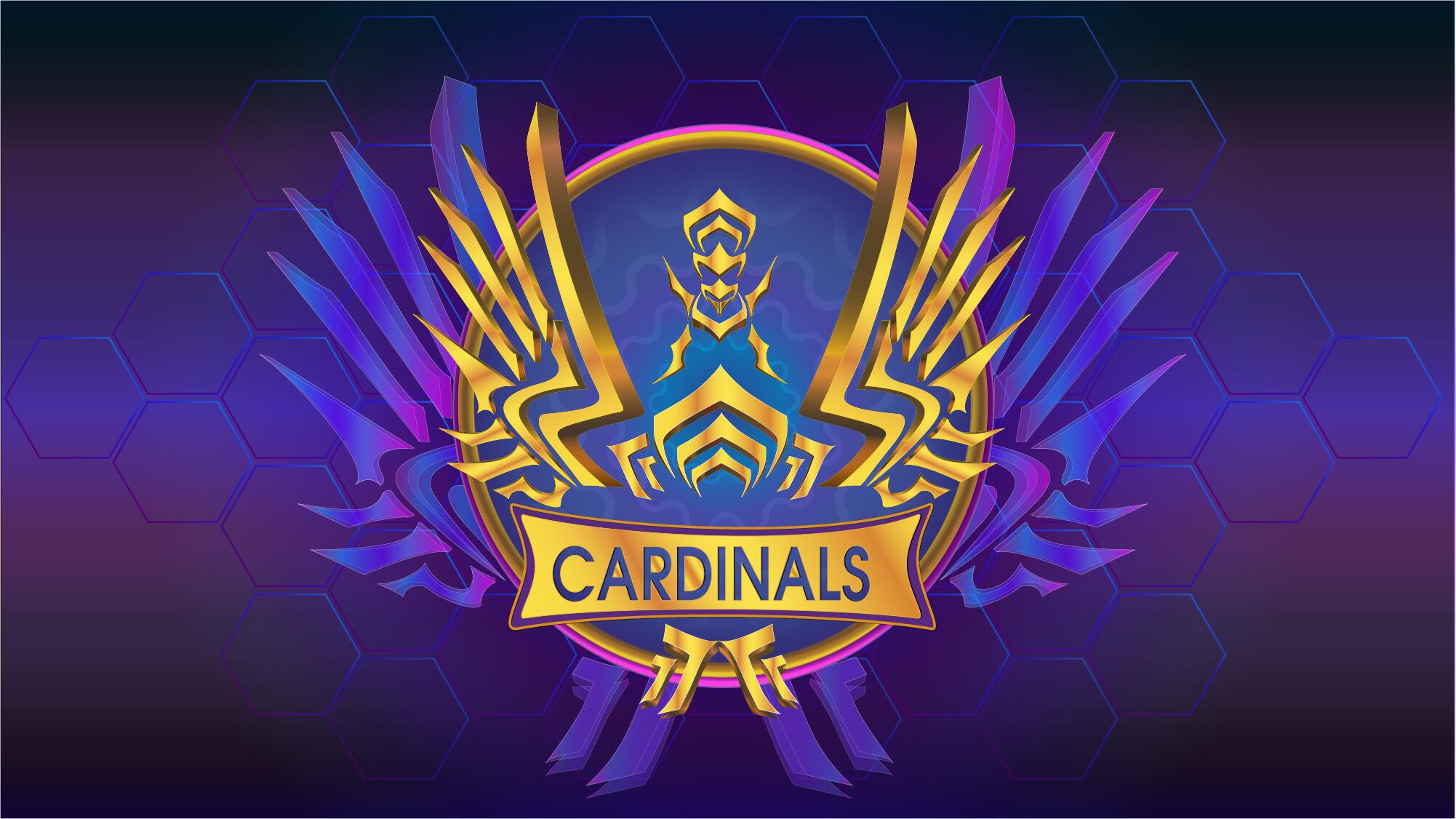 Discovery splash banner for Warframe Ru CARDINALS Discord server