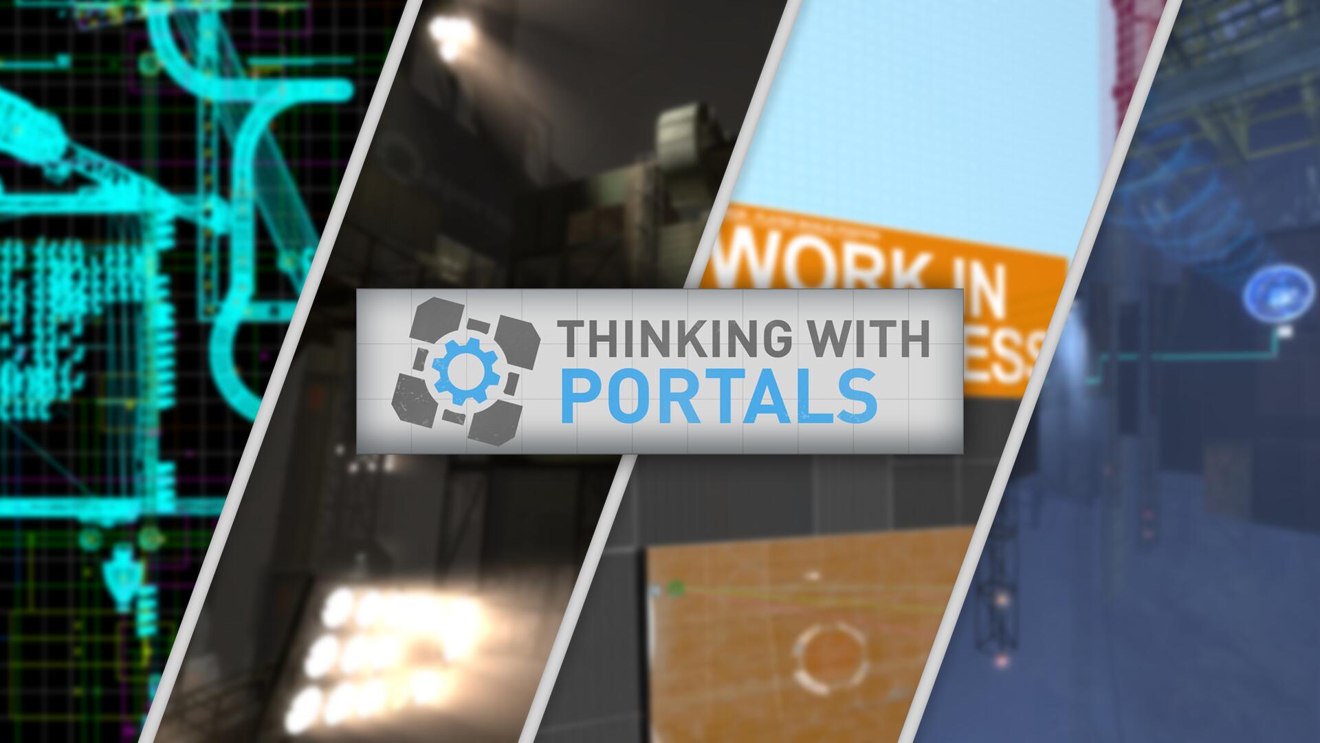 Discovery splash banner for Thinking With Portals Discord server
