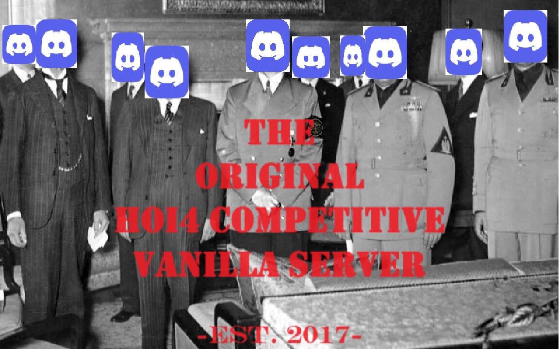 Discovery splash banner for Original HOI4 Competitive Discord server