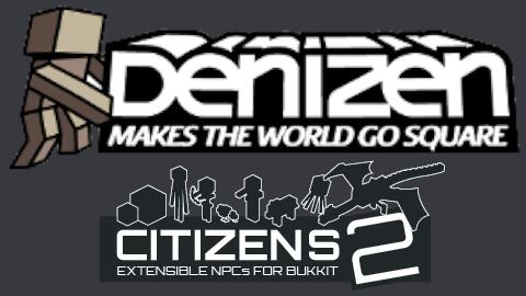 Discovery splash banner for Denizen and Citizens Discord server