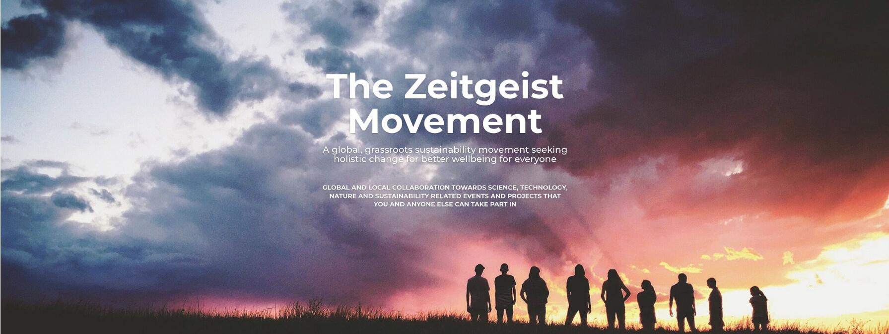 Discovery splash banner for The Zeitgeist Movement Discord server