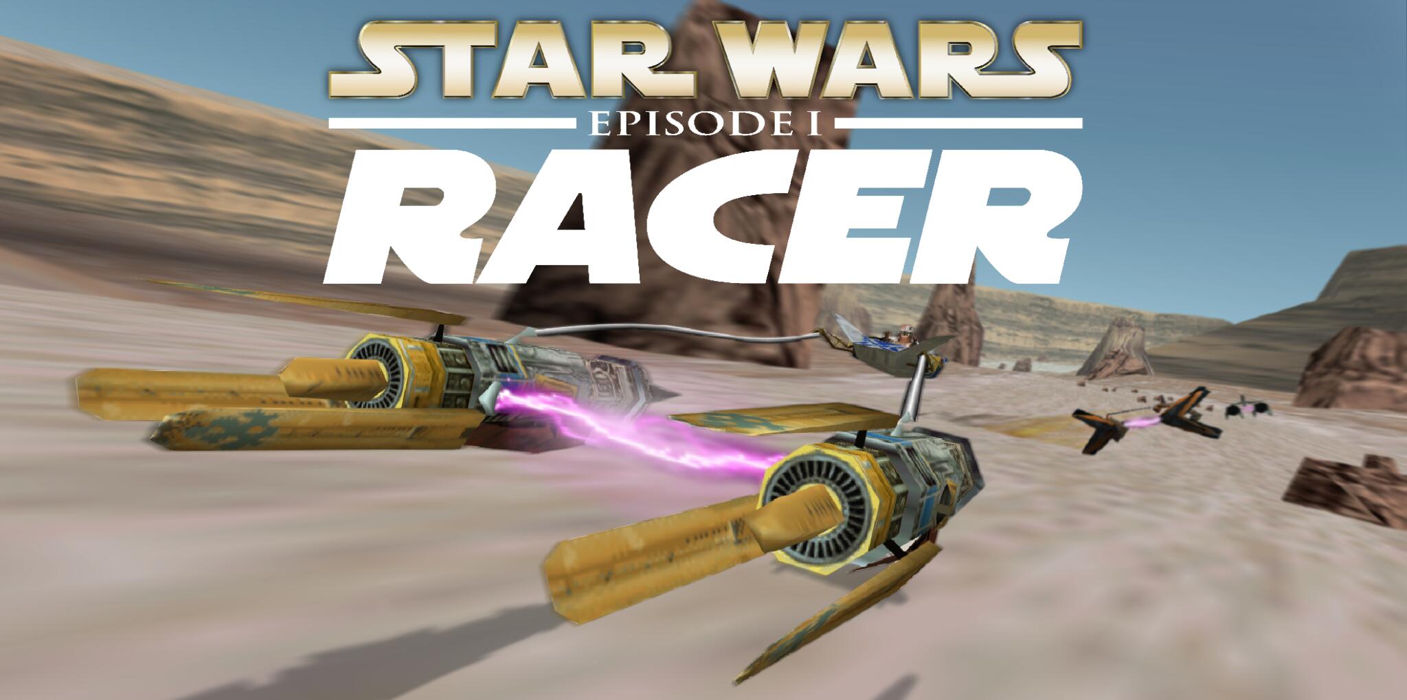 Discovery splash banner for Star Wars Episode I: Racer Discord server