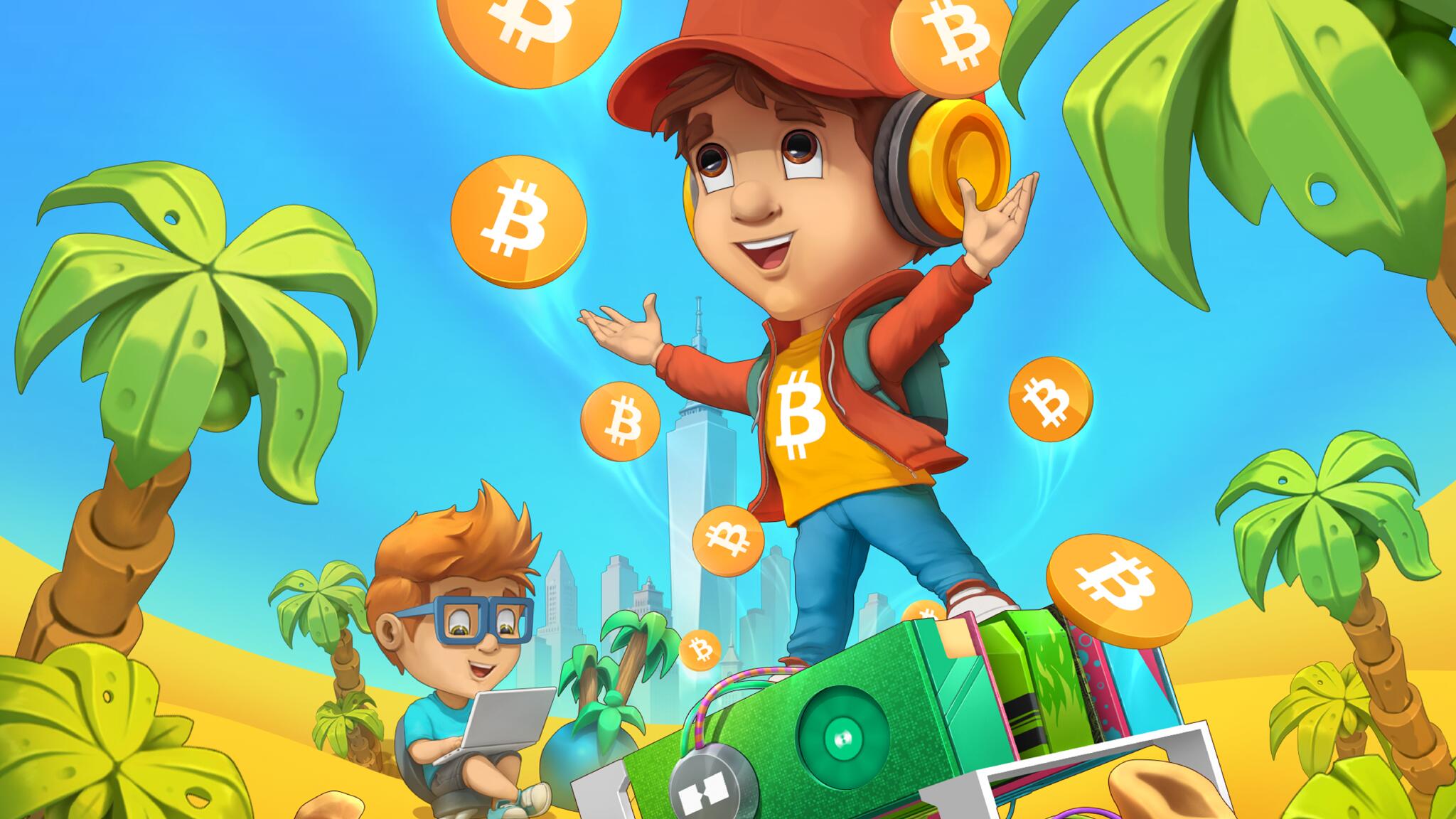 Discovery splash banner for Crypto Miner 2 Discord server