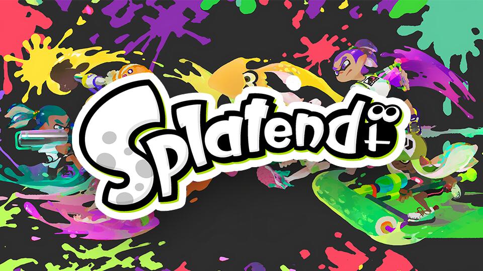 Discovery splash banner for Splatendo™ (Splatoon 2 + Splatoon 3 + Splatoon Raiders + Nintendo Switch 2) Discord server