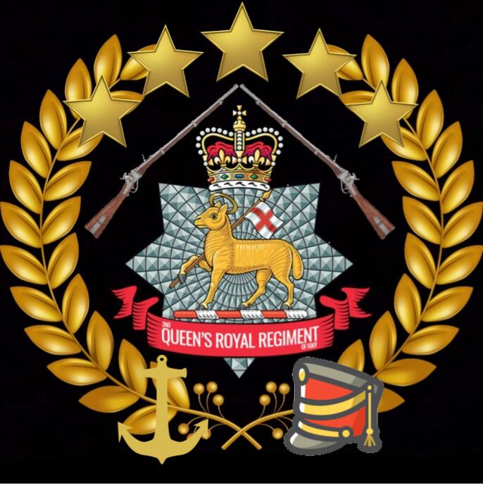 Discovery splash banner for Queen's Royal Regiment Discord server