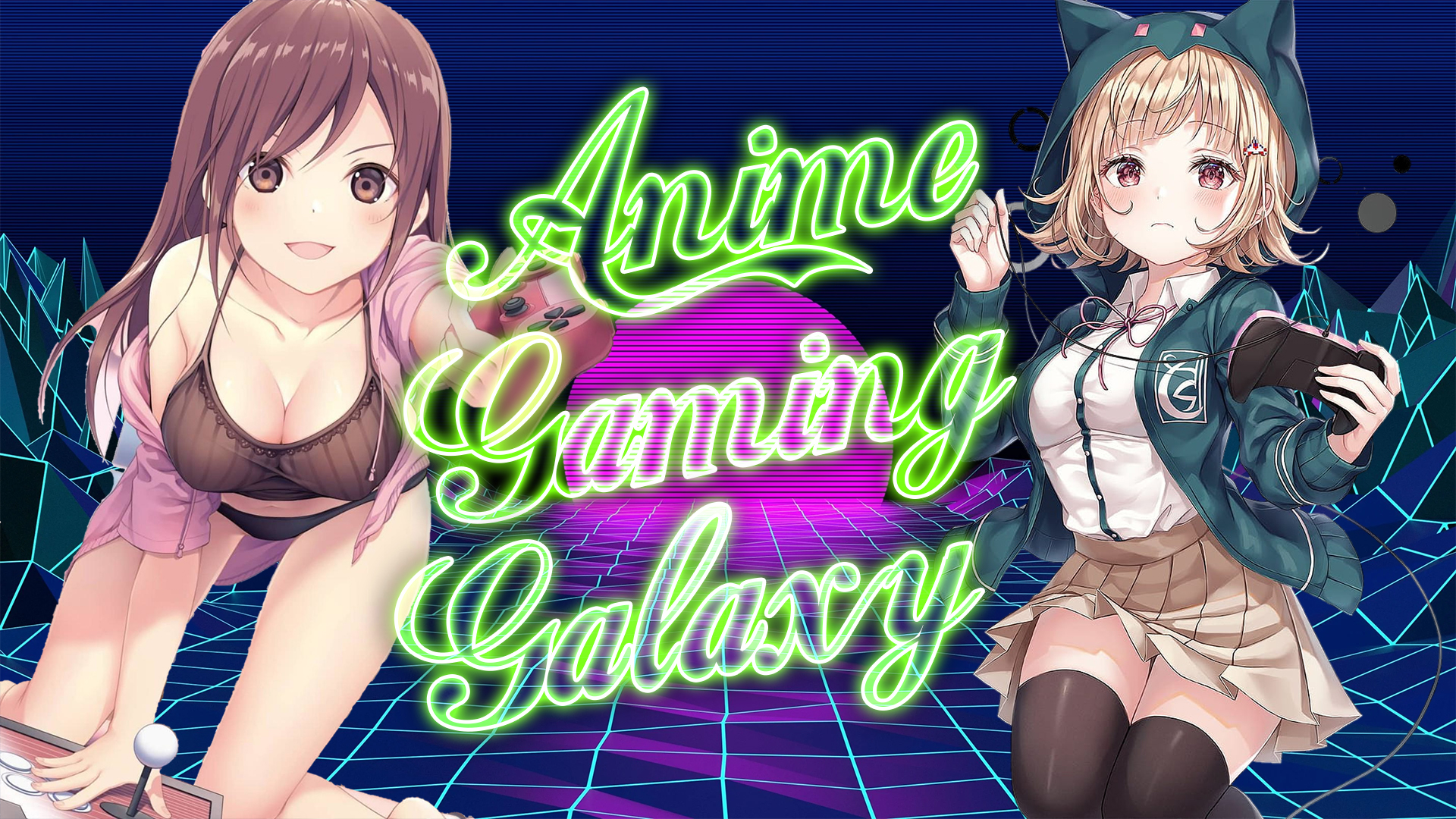 Discovery splash banner for Anime Gaming Galaxy Discord server