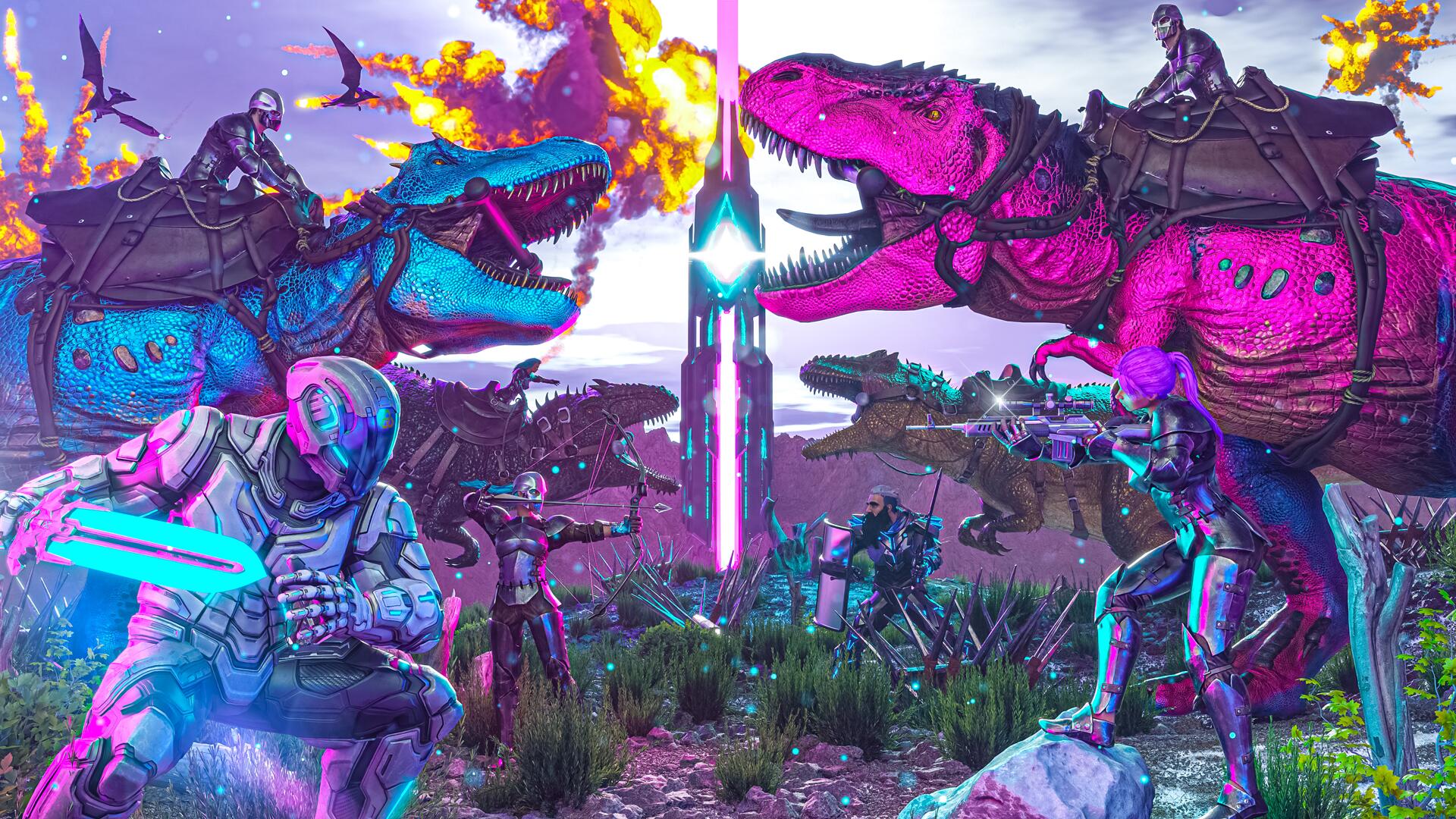 Discovery splash banner for NOX Ark x10 NoWipe ┃ ASE Discord server
