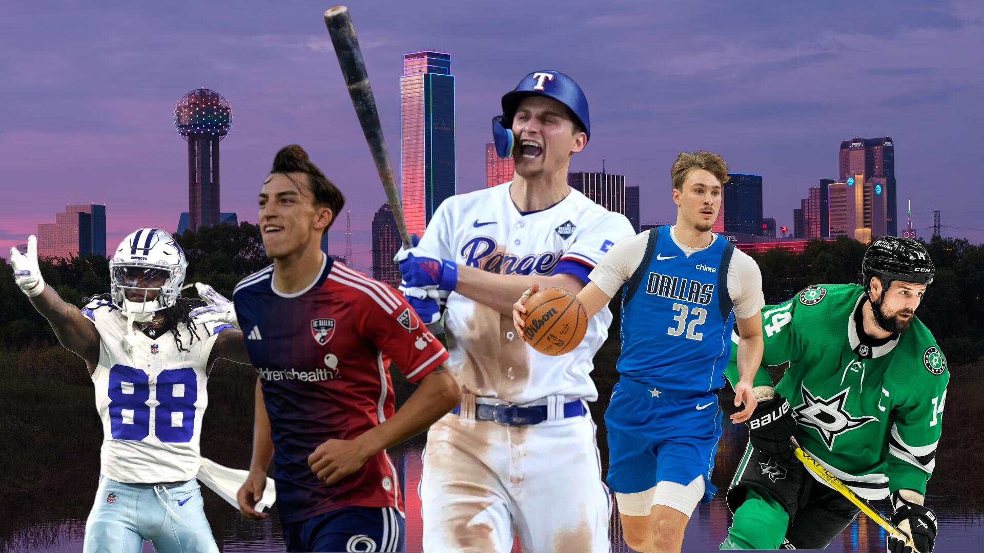 Discovery splash banner for Dallas Sports Fans Discord server