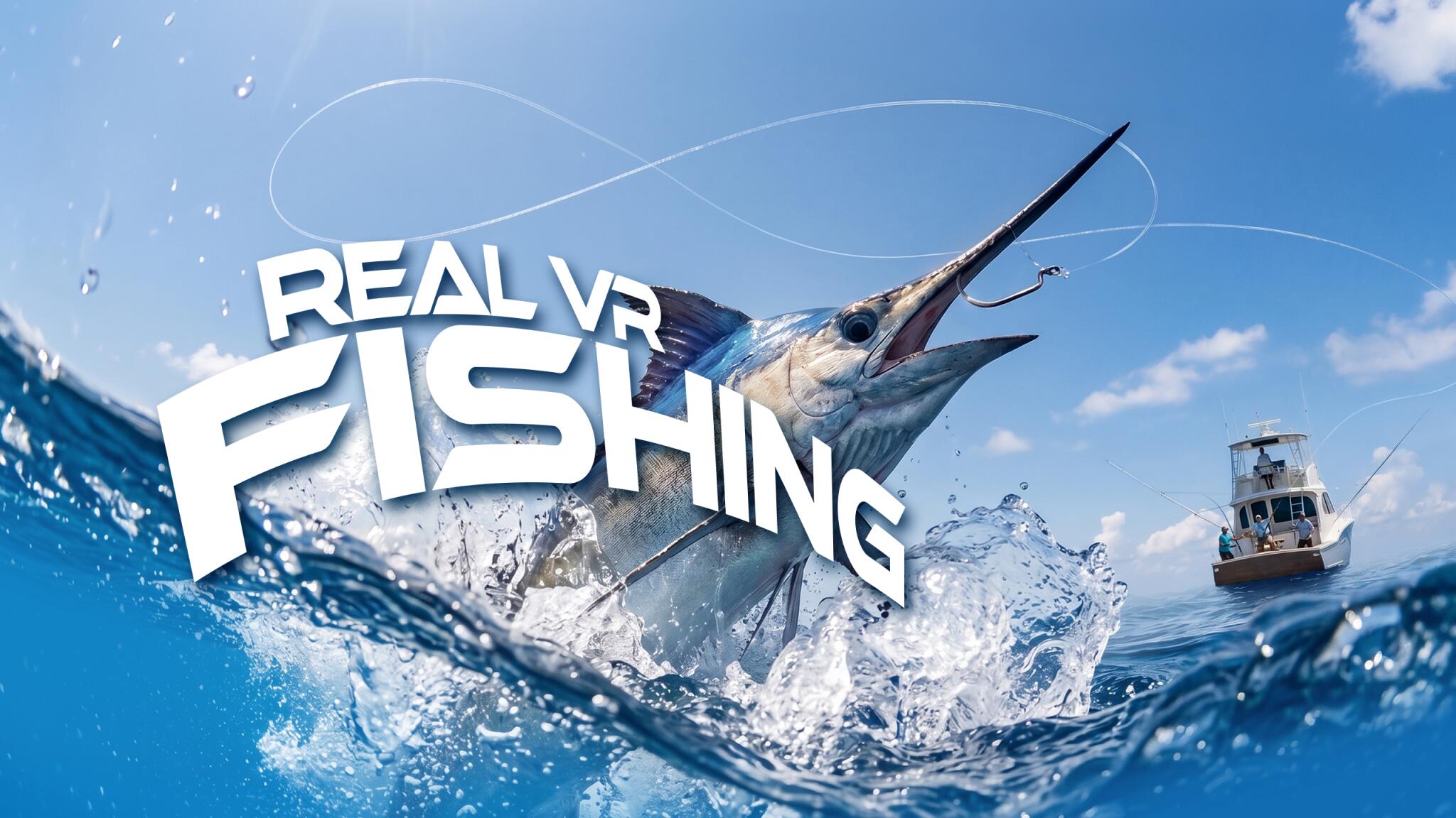 Discovery splash banner for Real VR Fishing Discord server