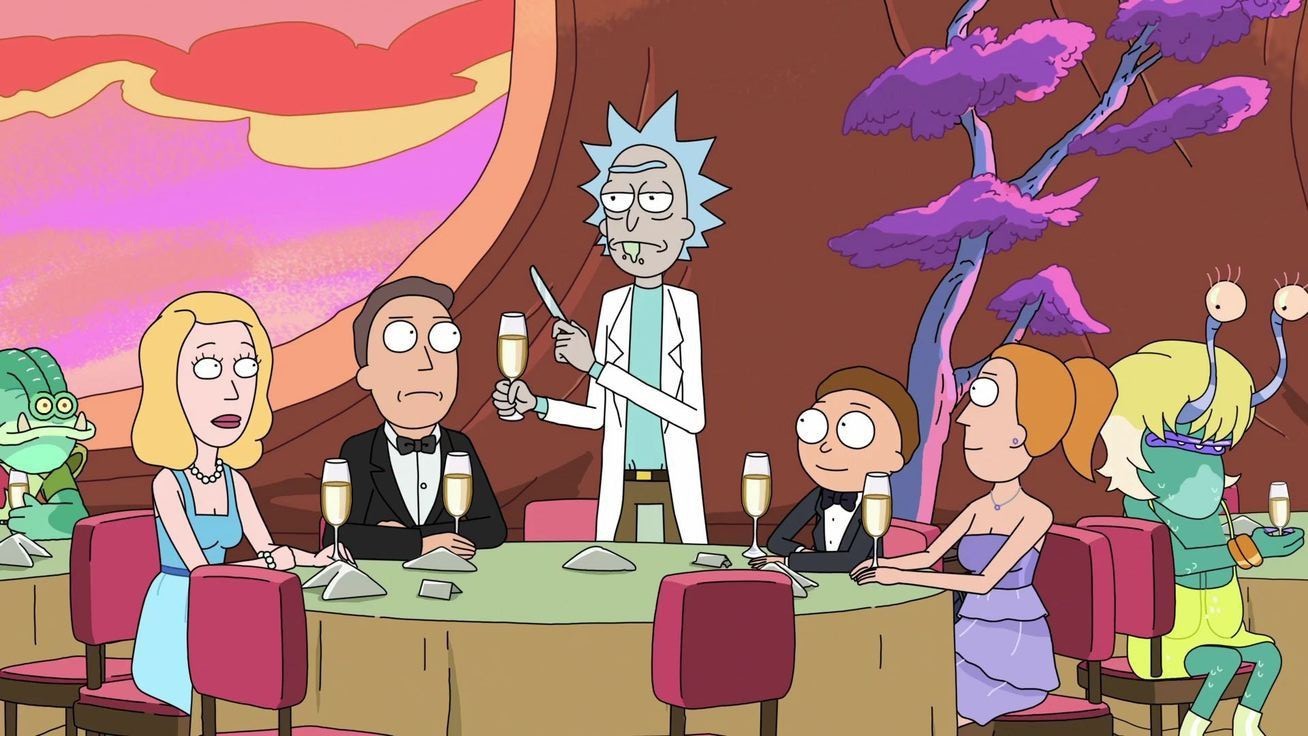Discovery splash banner for Rick And Morty - C137 Discord server