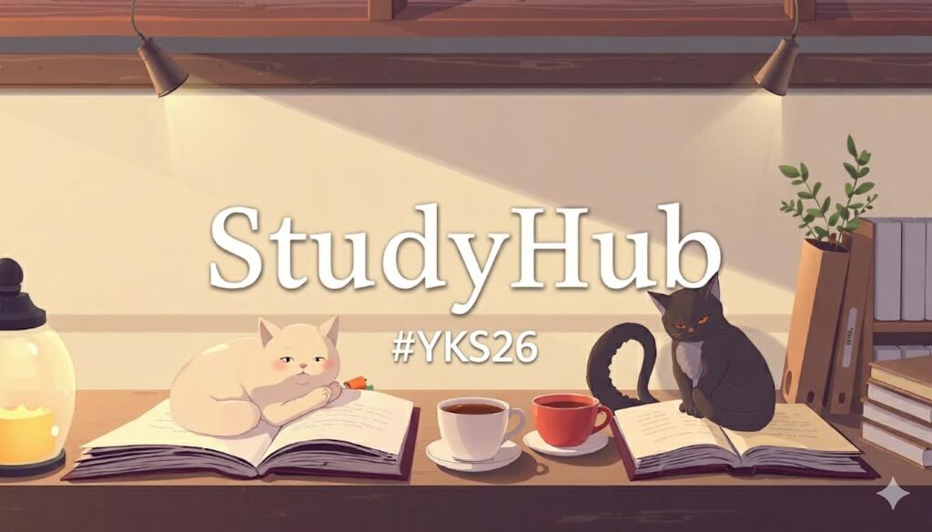 Discovery splash banner for StudyHub #yks27 Discord server