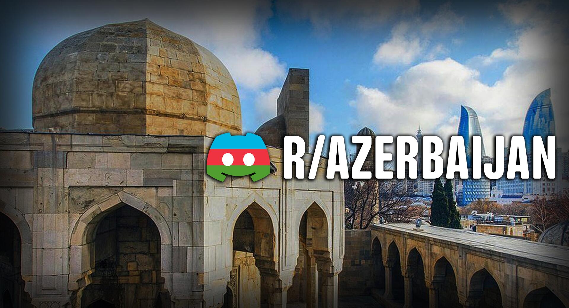 Discovery splash banner for r/Azerbaijan Discord server