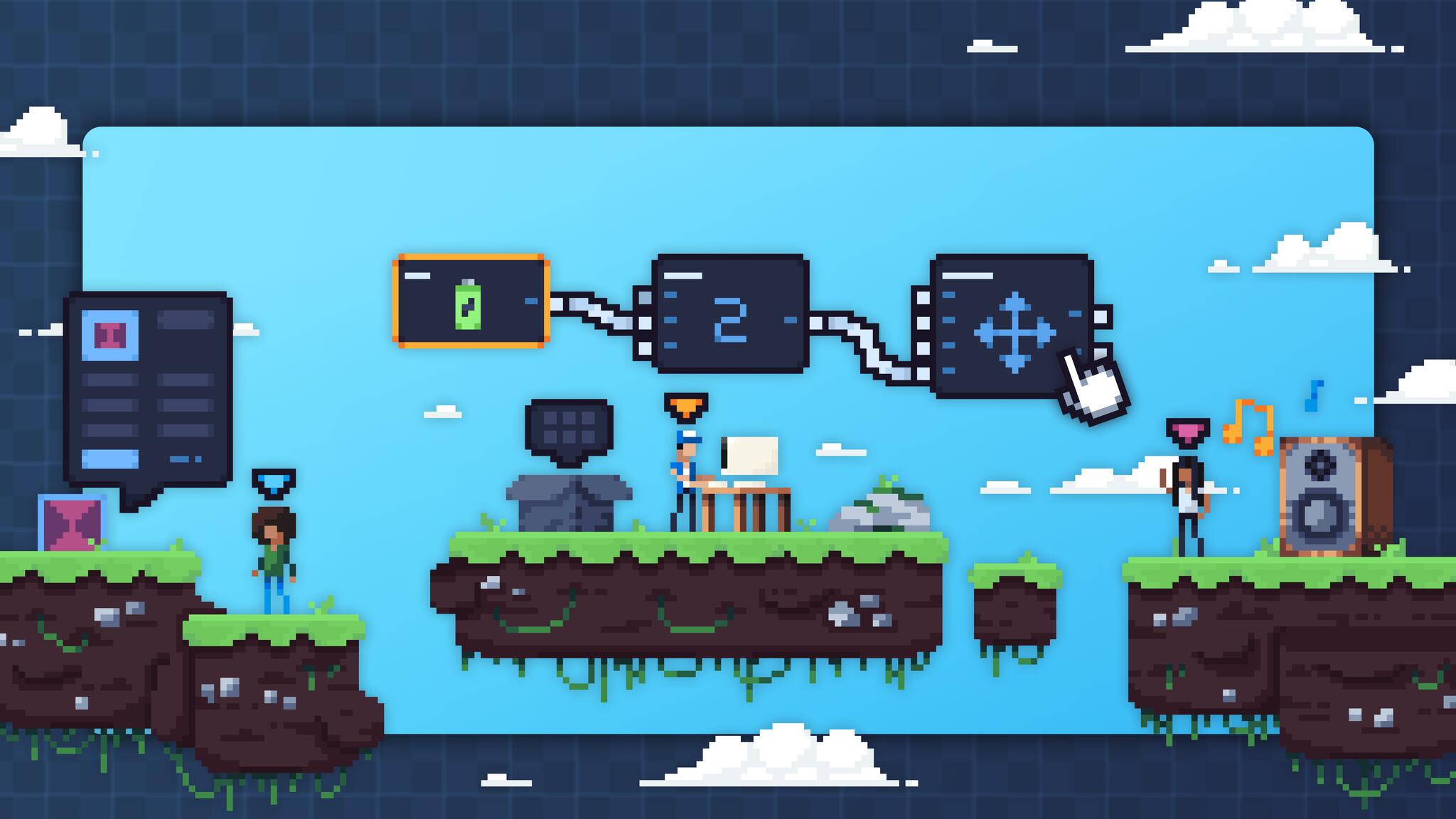 Discovery splash banner for Flowlab Community Discord server