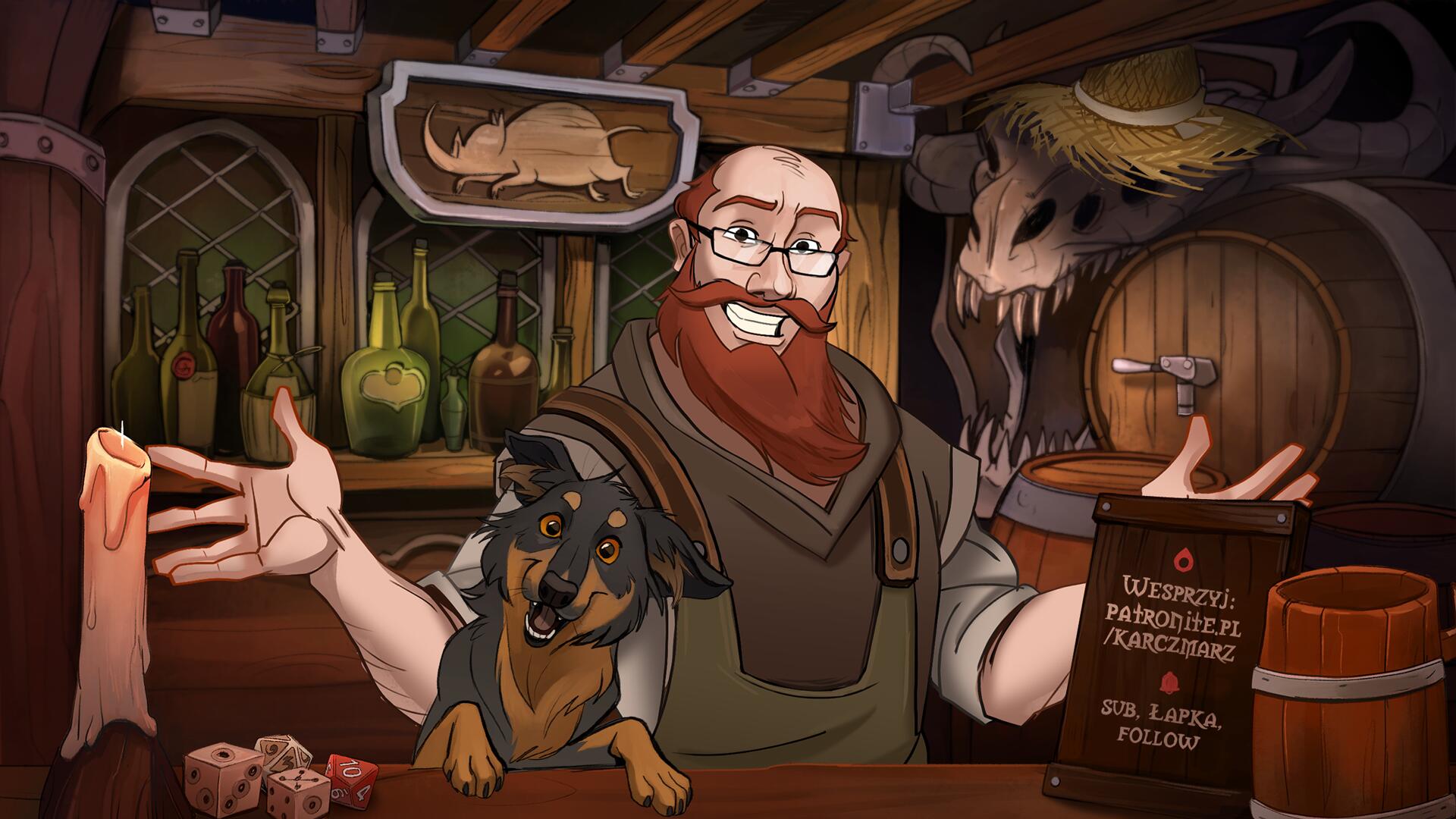 Discovery splash banner for Karczma RPG Discord server