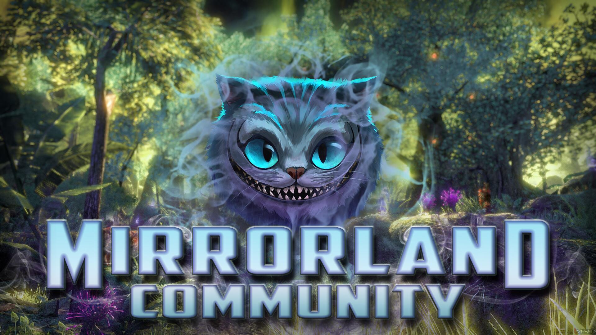 Discovery splash banner for MirrorLand Community Discord server
