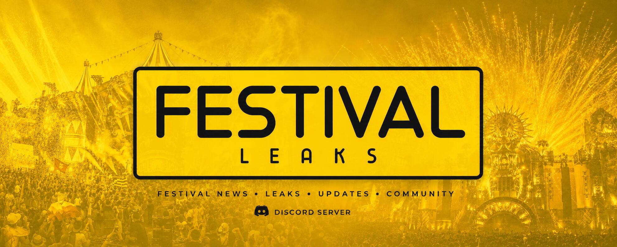 Discovery splash banner for Festival Leaks Discord server