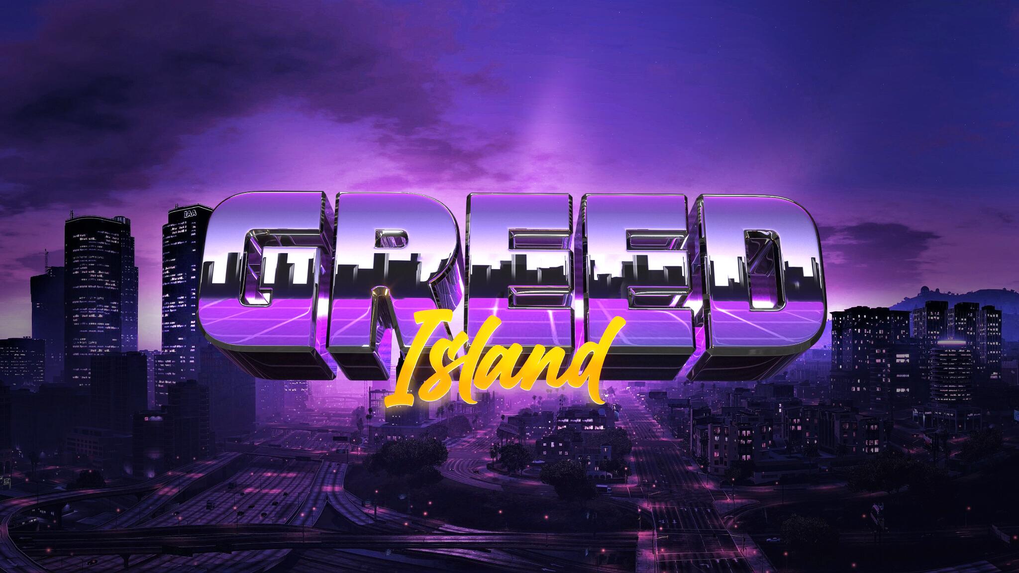 Discovery splash banner for Greed-Island Discord server