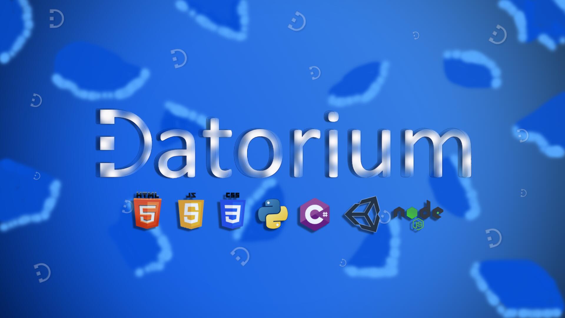 Discovery splash banner for Datorium Discord server