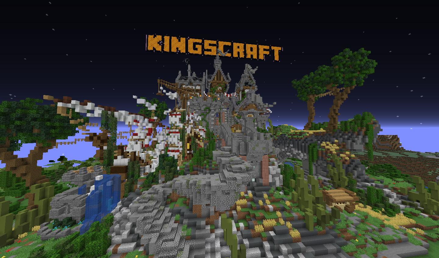 Discovery splash banner for KingsCraft Network Discord server