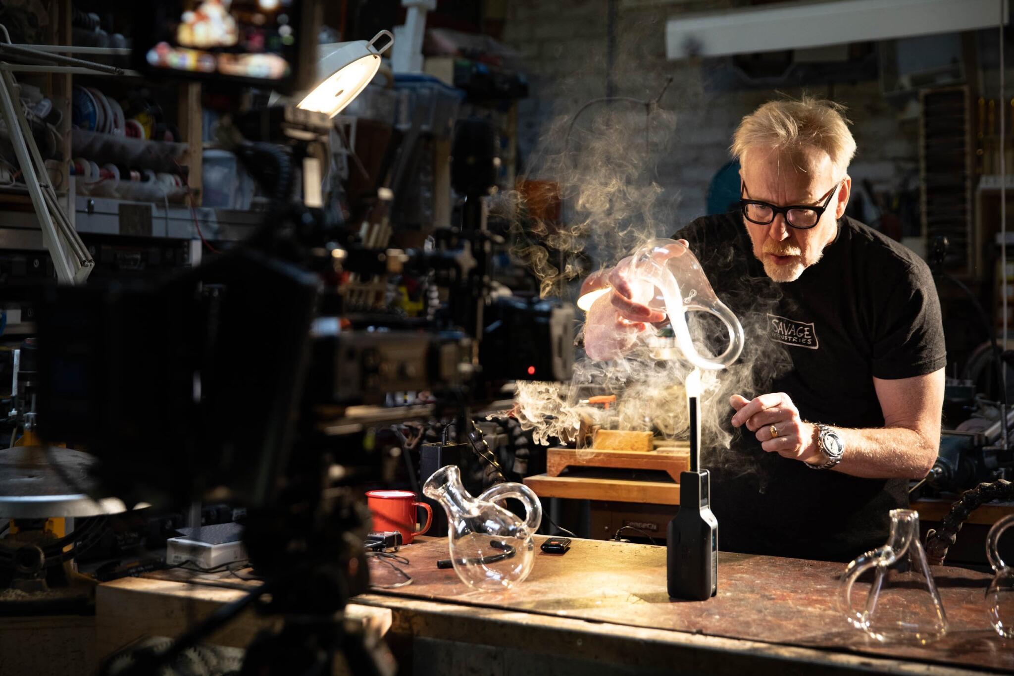 Discovery splash banner for Adam Savage's Tested Discord server