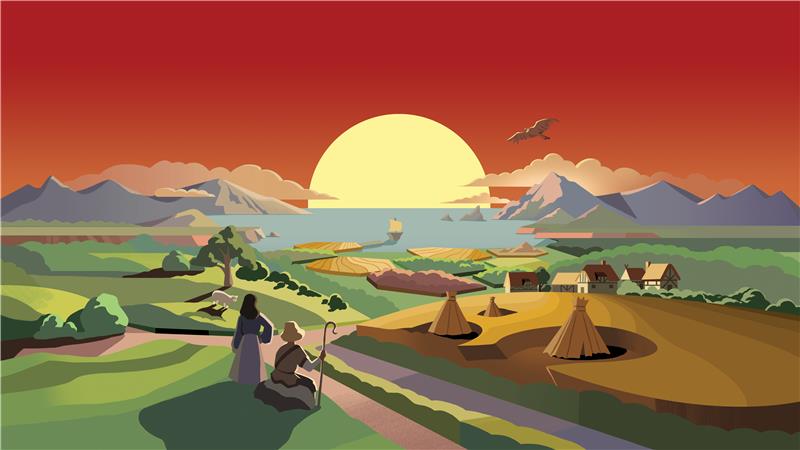 Discovery splash banner for CATAN Official Discord server