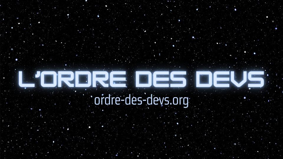 Discovery splash banner for L'Ordre des Devs Discord server