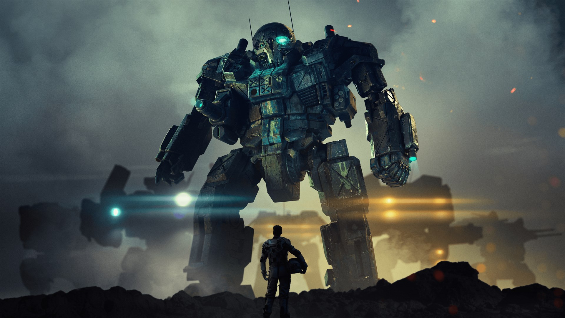 Discovery splash banner for MercTech: 31st Century Warfare Discord server