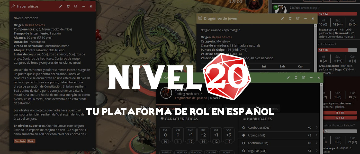 Discovery splash banner for Nivel20 Discord server