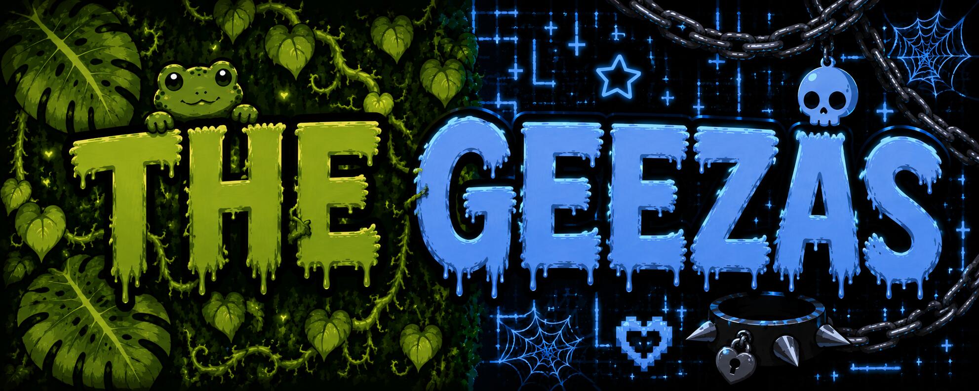 Discovery splash banner for The Geezas Discord server
