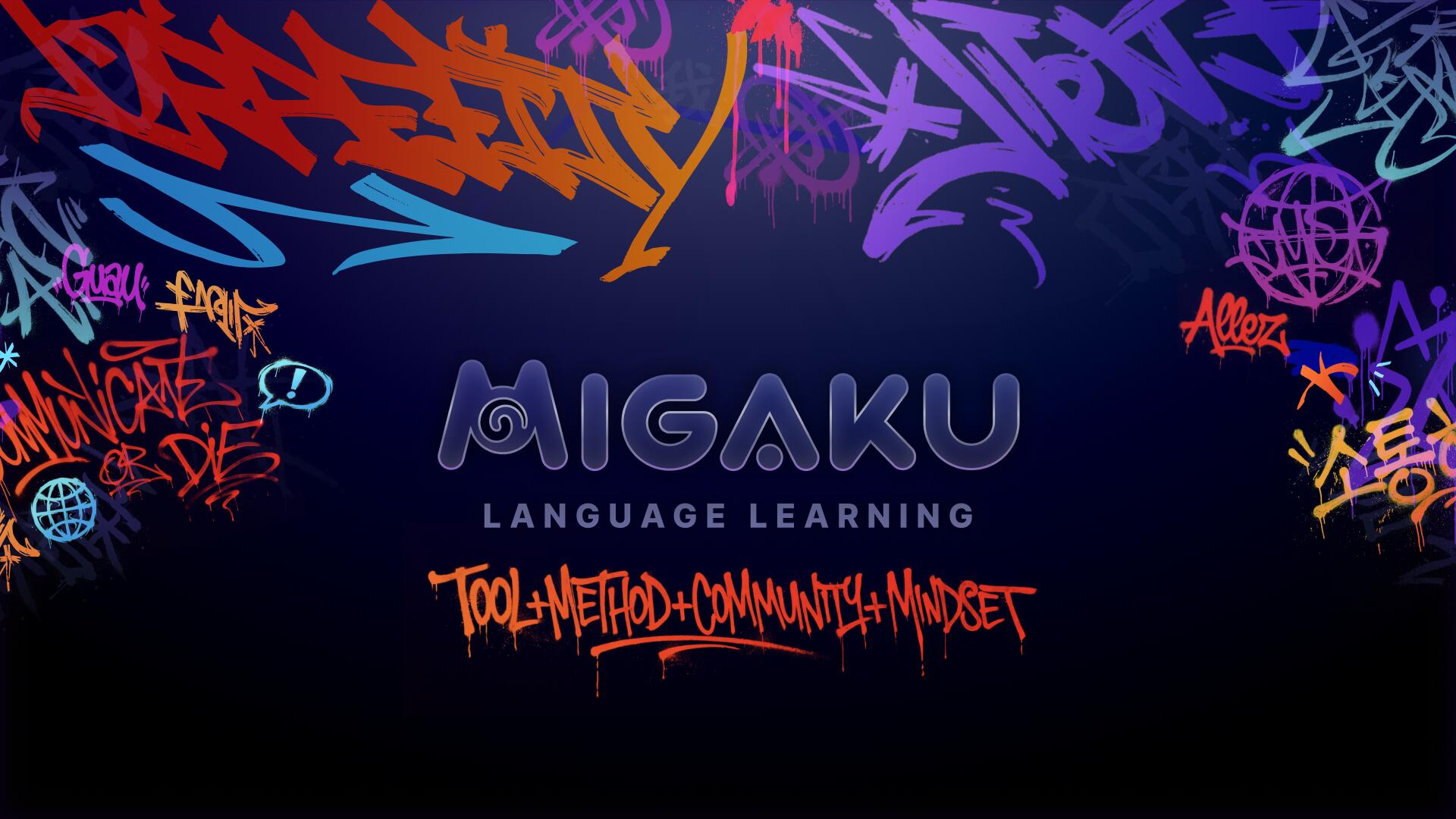 Discovery splash banner for Migaku: Really Learn Languages Discord server