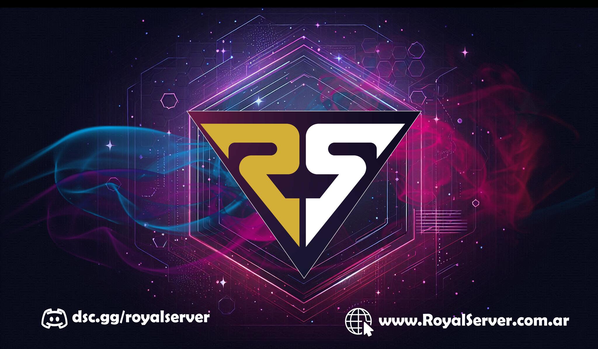 Discovery splash banner for RoyalServer.com.ar Discord server