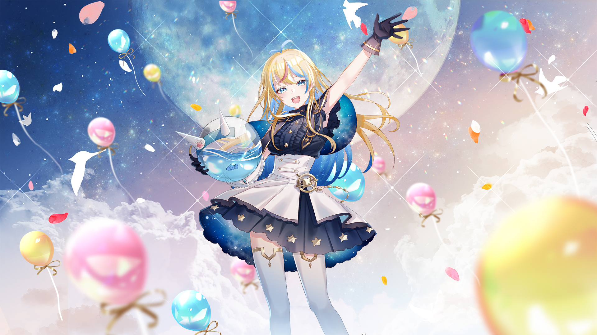 Discovery splash banner for Fumi's Space Garden Discord server