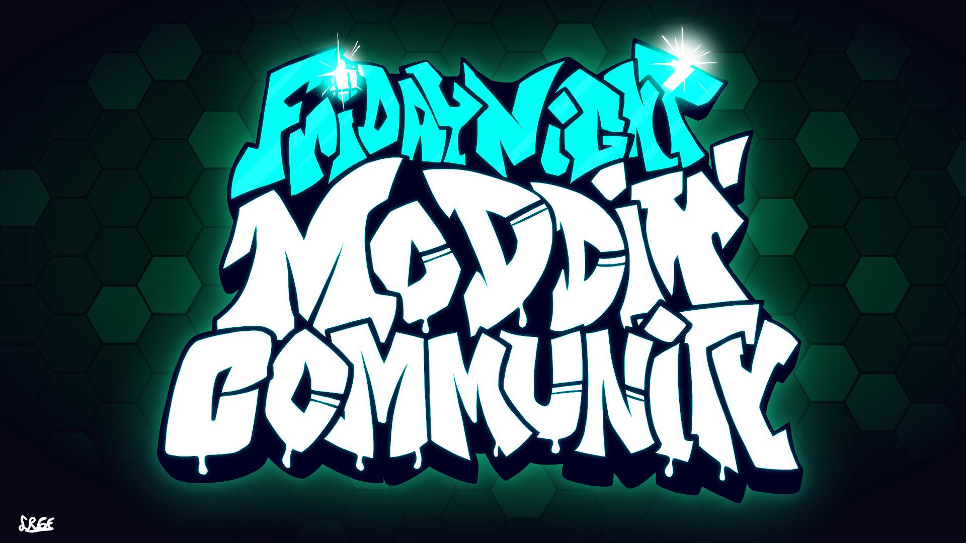 Discovery splash banner for Friday Night Moddin' Community Discord server