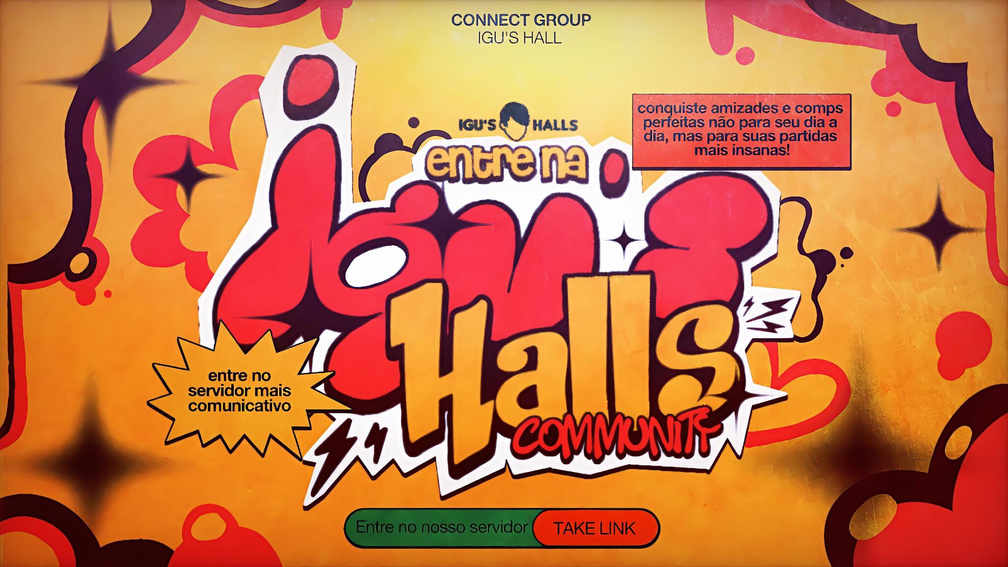 Discovery splash banner for ☕ Igu's Hall・Futebol & Brawl stars Discord server