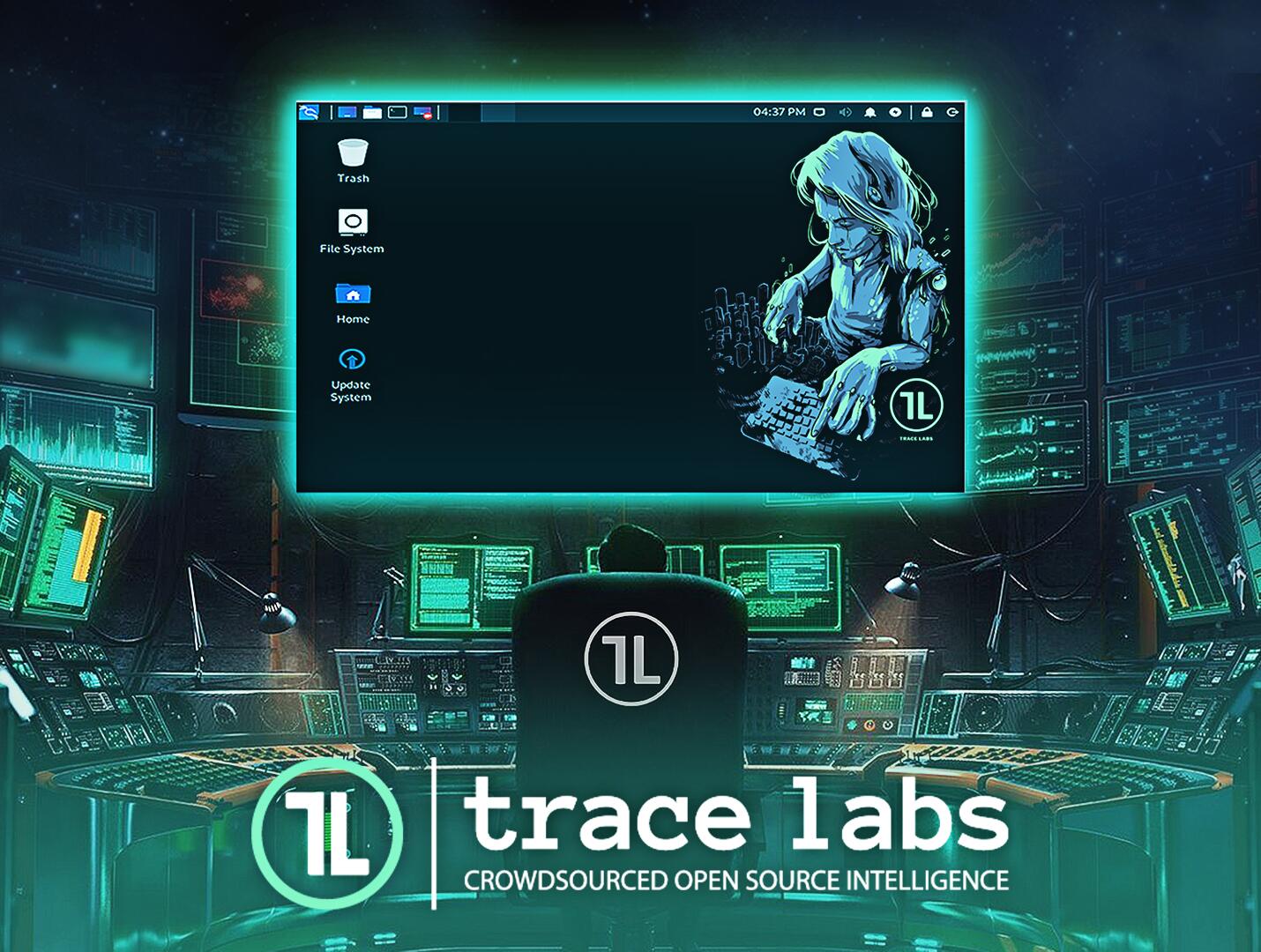 Discovery splash banner for Trace Labs Discord server