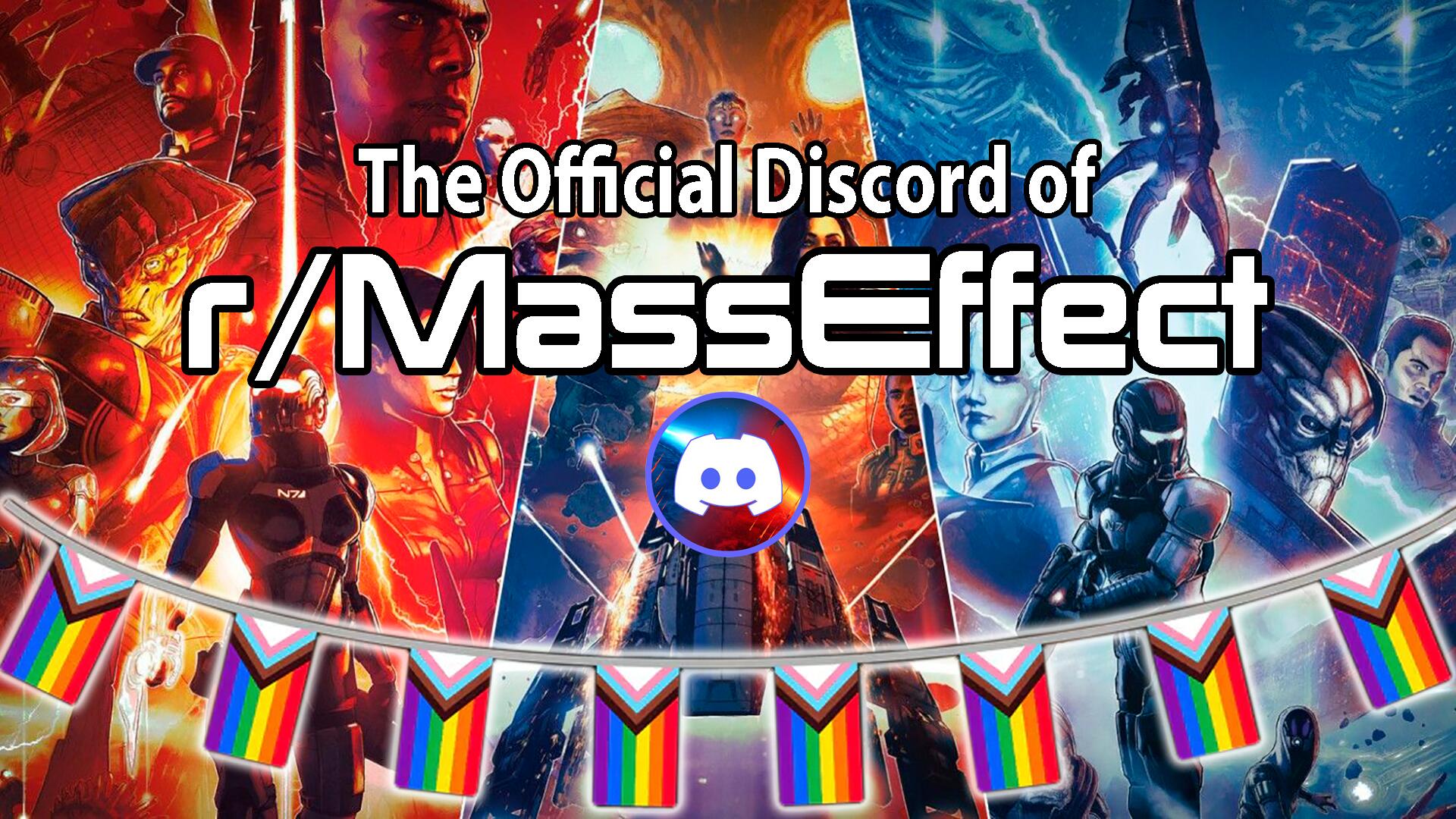 Discovery splash banner for r/MassEffect Discord server