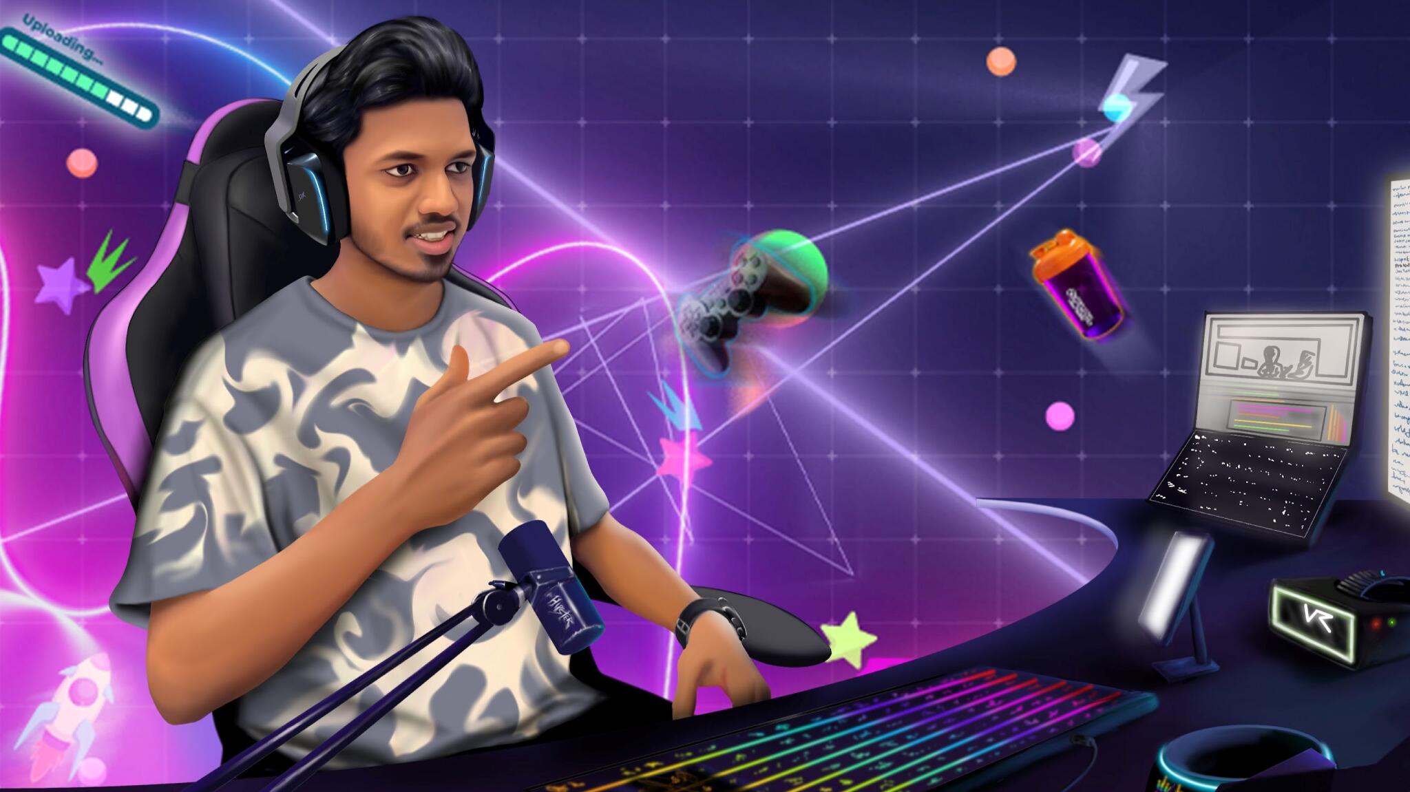 Discovery splash banner for HIPSTER GAMING Discord server