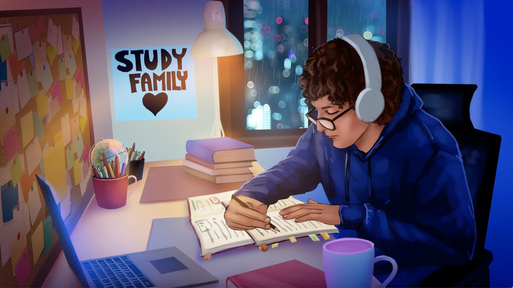 Discovery splash banner for Enrico's Study Family Discord server