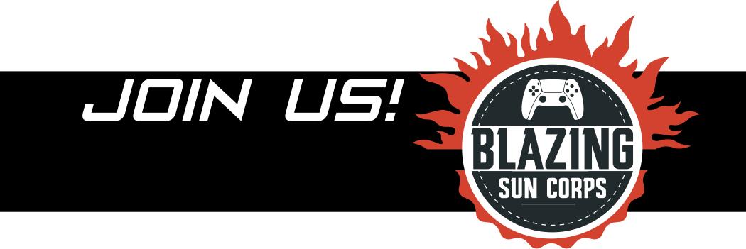 Discovery splash banner for Blazing Sun Corps Discord server