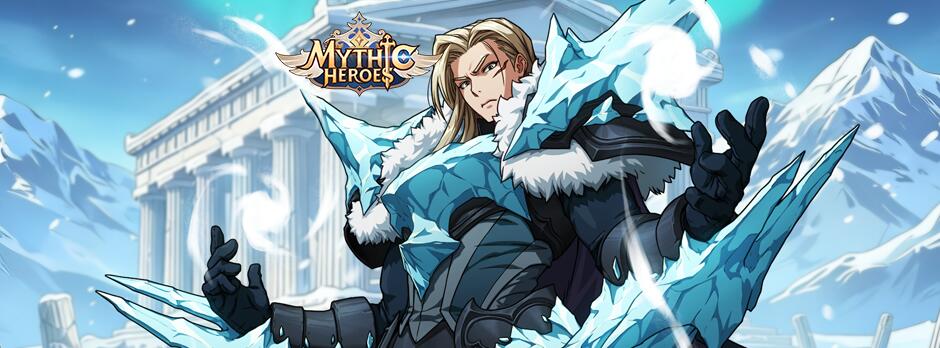 Discovery splash banner for Mythic Heroes Discord server