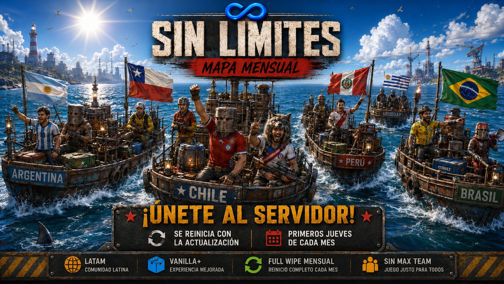 Discovery splash banner for SinLimitesChile.cl Discord server